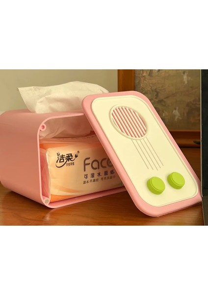 Radyo Tasarımlı Peçetelik – Tissue Box | Retro Dekoratif Peçete Kutusu fiyatları