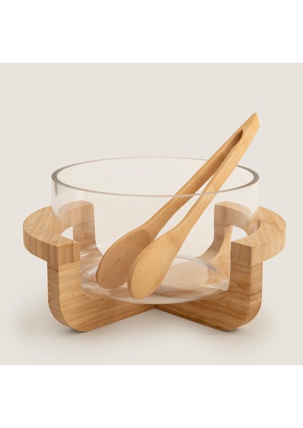 Omela Salata Servis Seti 29CM Natural