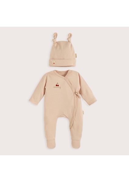 Cherry Boom Tulum Şapka Set Pembe