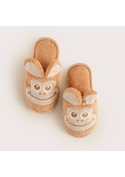 Littleland Maymun Terlik Kahve