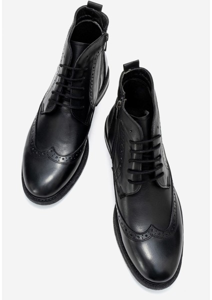 Hakiki Deri, Bağcıklı ve Fermuarlı, Suya Dayanıklı Deri Erkek Bot fırsatları