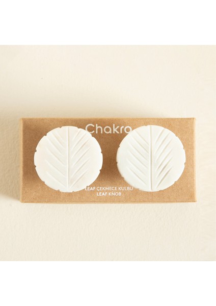 Leaf 2 Li Çekmece Kulbu Beyaz fırsatları