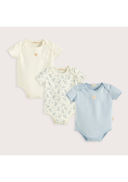 Sea Sıde 3'lü Kutu Body Set Ekru/mavi