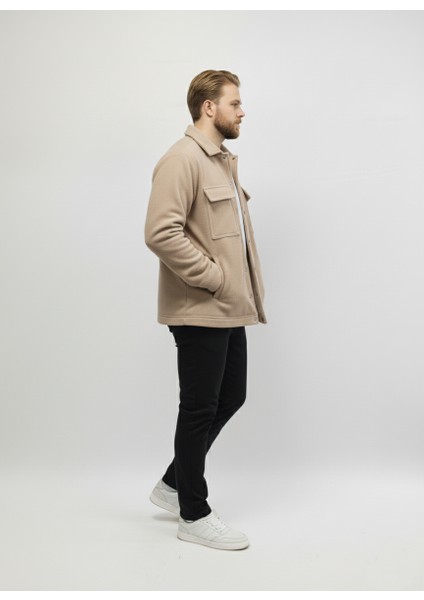 Erkek Mevsimlik Spor Kesim Mont Çıtçıtlı Ceket Polar Erkek Gömlek fırsatları