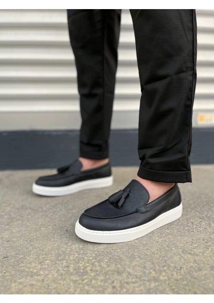 JY153 Bloom Bağcıksız Püsküllü Cilt Erkek Günlük Spor Klasik Ayakkabı Cbt - Siyah fiyatları