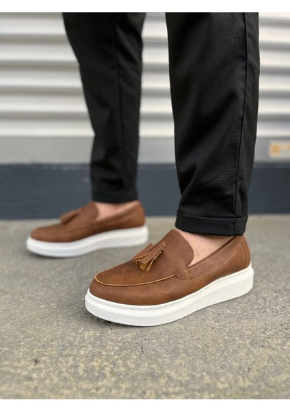 JY154 Blaze Bağcıksız Püsküllü Cilt Erkek Günlük Spor Klasik Ayakkabı Cbt - Taba fiyatları