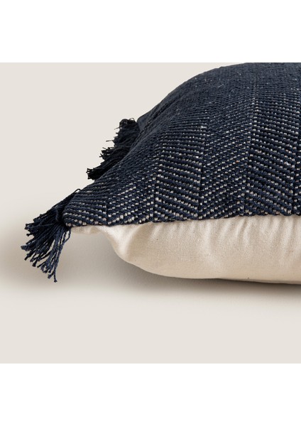 Clae Dekoratif Yastık Natural/marin Mavi fırsatları