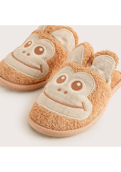 Littleland Maymun Terlik Kahve modelleri