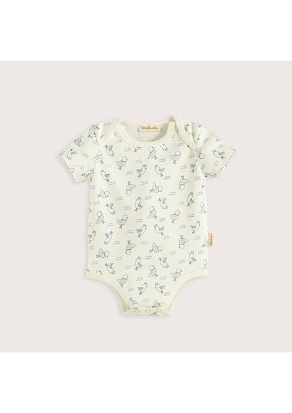 Sea Sıde 3'lü Kutu Body Set Ekru/mavi