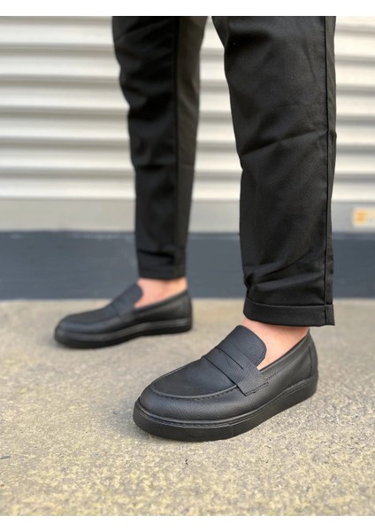 JY180 Estilo x Bağcıksız Cilt Erkek Günlük Spor Klasik Ayakkabı Cst - Siyah fiyatları