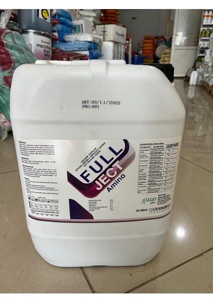 Full Ject 20 Lt – Bitkisel Menşeli Aminoasit – Bitki Gelişimi ve Verim Artışı Destekleyici