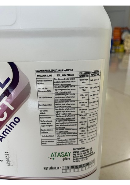 Full Ject 20 Lt – Bitkisel Menşeli Aminoasit – Bitki Gelişimi ve Verim Artışı Destekleyici fiyatları