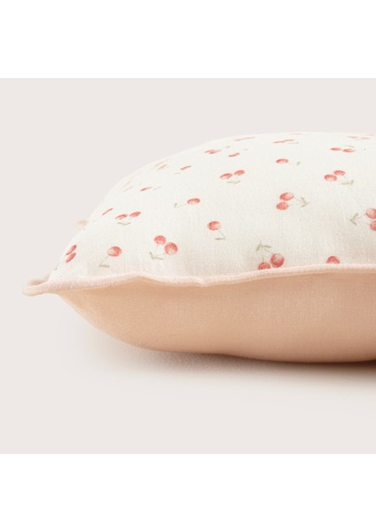 Cherry Boom Baskılı Dekoratif Yastık Vanilya/pembe fiyatları