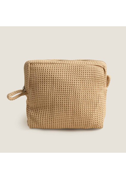 Tiarki Waffle Aksesuar Çantası 16.5X19CM Natural fiyatları