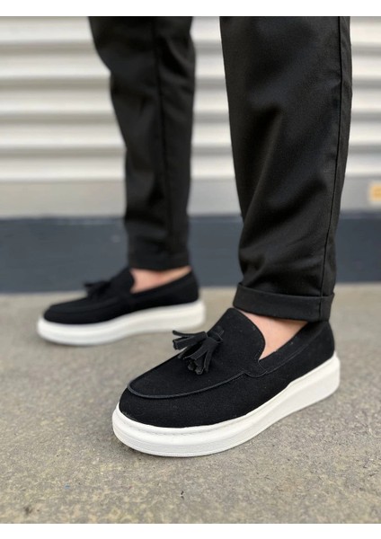 JY154 Blaze Bağcıksız Püsküllü Süet Erkek Günlük Spor Klasik Ayakkabı Sbt - Siyah fiyatları