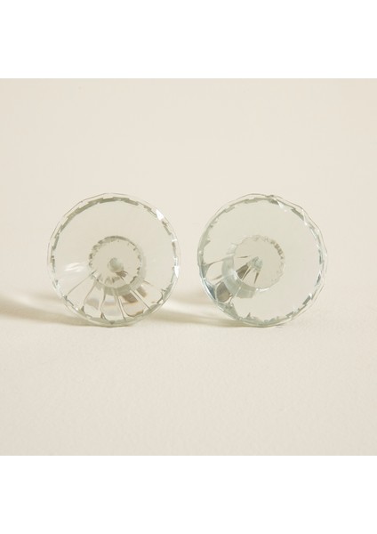 Glamy Glass Dia 2 Li Çekmece Kulbu Transparan