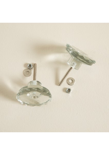 Glamy Glass Dia 2 Li Çekmece Kulbu Transparan modelleri