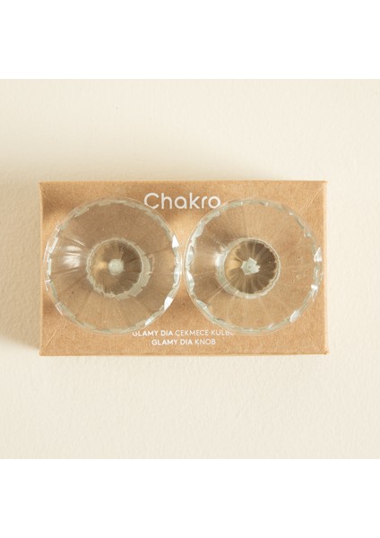 Glamy Glass Dia 2 Li Çekmece Kulbu Transparan fırsatları