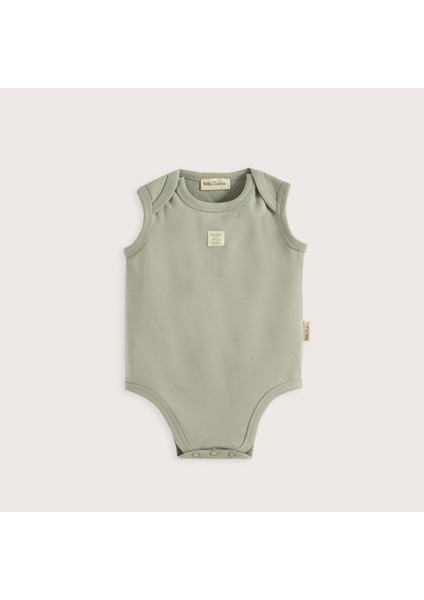 Cute Cırcus 3'lü Kolsuz Body Set Ekru/yeşil modelleri