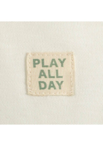 Cute Cırcus 3'lü Kolsuz Body Set Ekru/yeşil