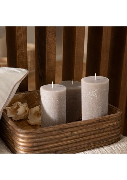 Glacier Sütun Mum 7X12CM Vizon Vizon fiyatları