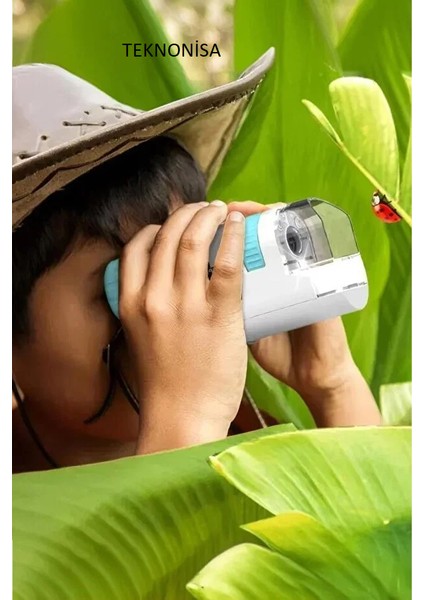 Yeni Portatif El Mikroskop Yakınlaştırma LED Işıklı Aynı Anda Net Odaklama TNS963