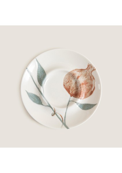 Pomegranate Çay Tabağı 10.2 cm Krem