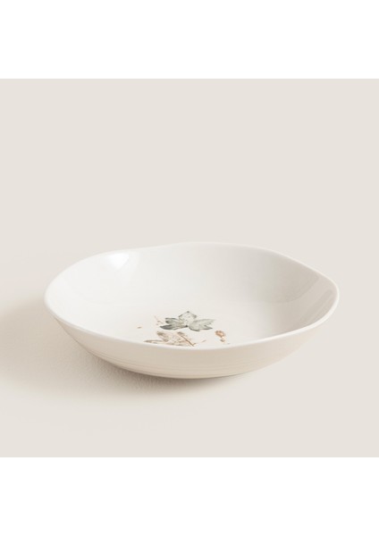 Fogia Çukur Tabak 20 cm Krem