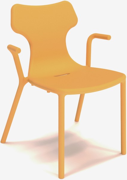 Twist Kollu Plastik Sandalye Rahat Oturum Kolay Temizlenebilir Yüzey Dayanıklı Yapısı