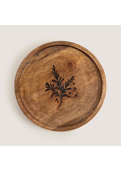 Oliva Sunum Tabağı 25 cm Natural