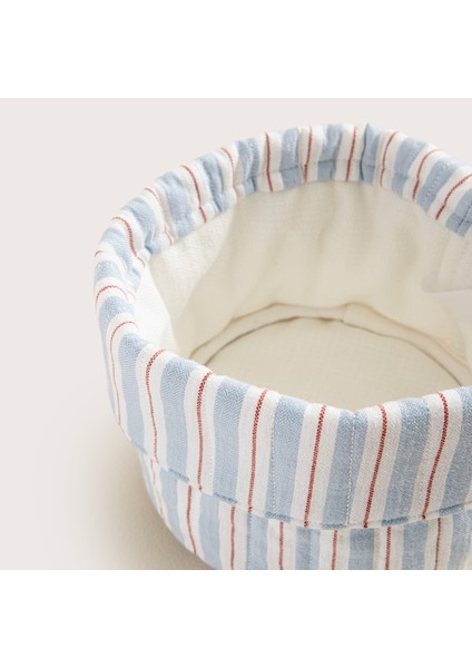 Sea Sıde Çizgili Oyuncak Sepeti Küçük Boy Mavi fiyatları