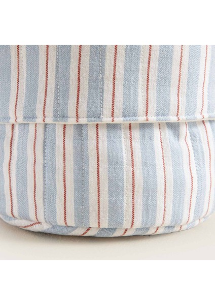 Sea Sıde Çizgili Oyuncak Sepeti Küçük Boy Mavi modelleri
