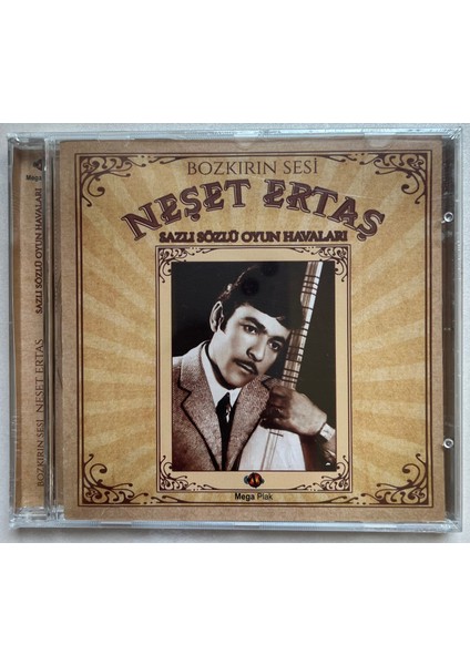 Neşet Ertaş Bozkırın Sesi Sazlı Sözlü Oyun Havaları CD (Jelatininde Sıfır Orijnal Dönem Baskı Cd)