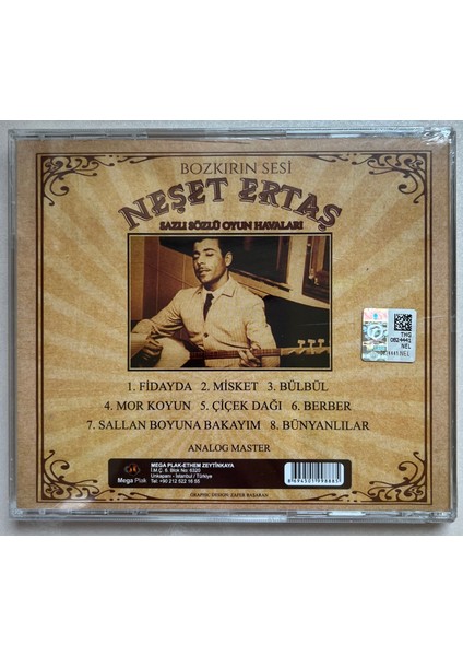 Neşet Ertaş Bozkırın Sesi Sazlı Sözlü Oyun Havaları CD (Jelatininde Sıfır Orijnal Dönem Baskı Cd) fiyatları