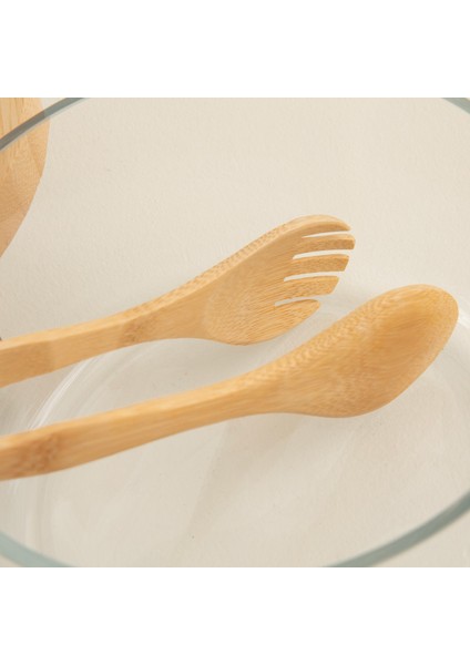 Omela Salata Servis Seti 23CM Natural fırsatları