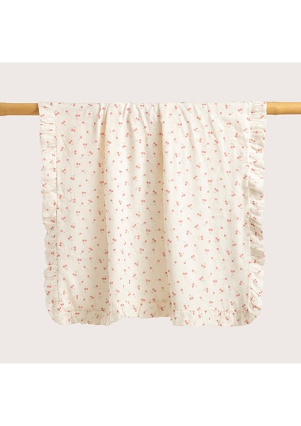 Cherry Boom Müslin Battaniye Vanilya