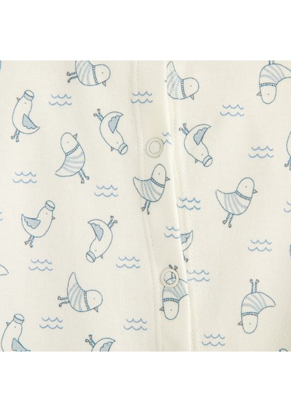 Sea Sıde Baskılı Tulum Şapka Set Ekru fiyatları