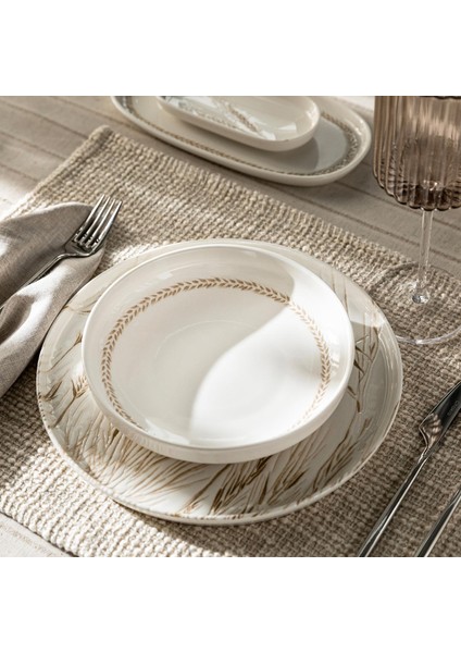 Spiga Çukur Tabak 18 cm Krem fiyatları