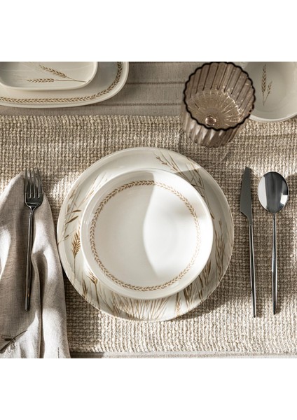 Spiga Çukur Tabak 18 cm Krem modelleri