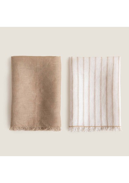 Unifie 2'li Peçete 45X45 cm Natural-Bej