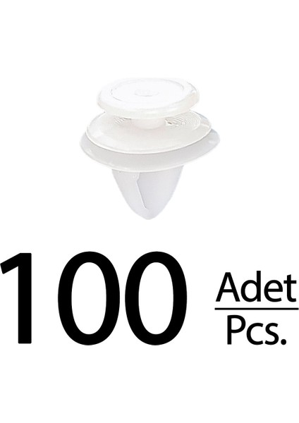 Renault, Peugeot, Mini, Audi, Seat Için Kapı Döşeme Klips- 100 Adet