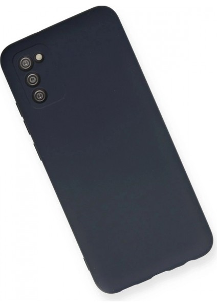 Samsung Galaxy A03S Kılıf Nano Içi Kadife Silikon - Lacivert (K95) modelleri