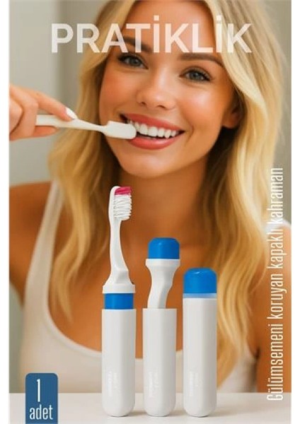 Kapaklı Diş Fırçası - Seyahat Kapaklı Diş Fırçası - Hijyenik Koruma, Pratik ve Kompakt Model fiyatları