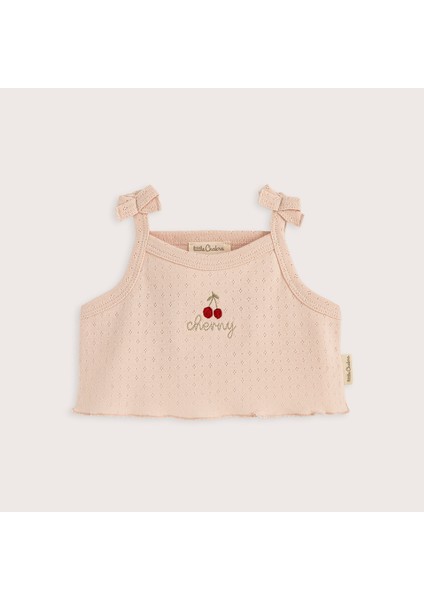 Cherry Boom Askılı Üst Pembe