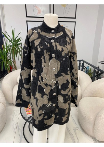 Angora Desenli Hırka