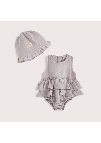 Magıc Sea Tulum Şapka Set Lila