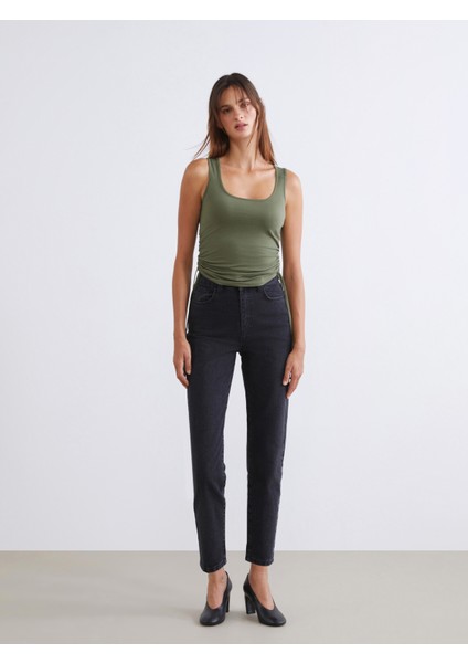 Kare Yaka Büzgülü Kadın Atlet 2'li fırsatları