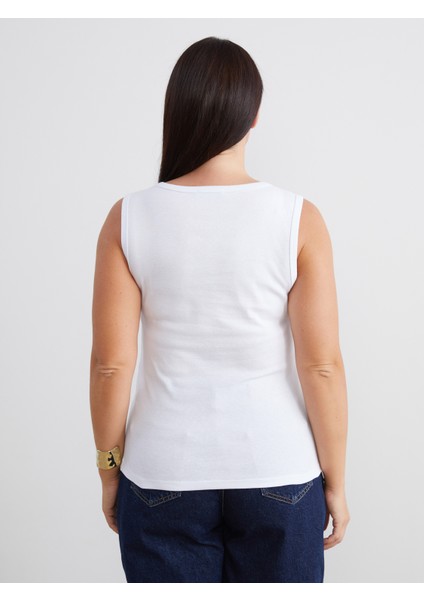 Büyük Beden V Yaka Kadın Atlet fırsatları