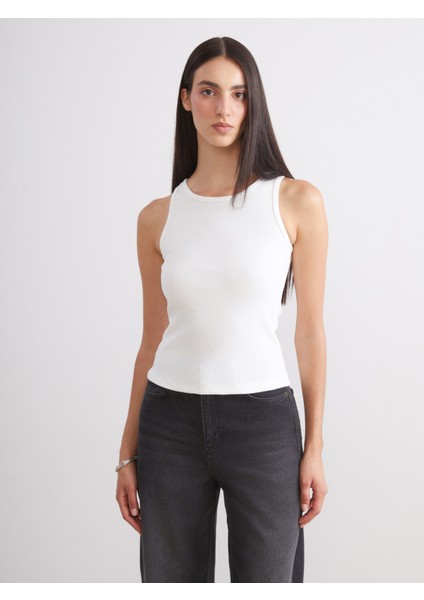 Bisiklet Yaka Kadın Atlet 2'li modelleri