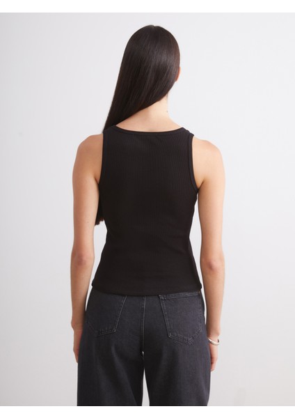 Bisiklet Yaka Kadın Atlet 2'li